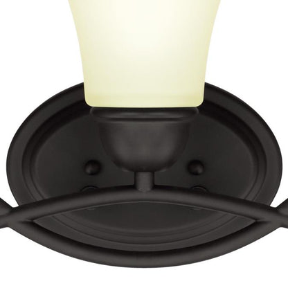 Dunmore Three-Light Indoor Wall Fixture: Oil Rubbed Bronze Finish