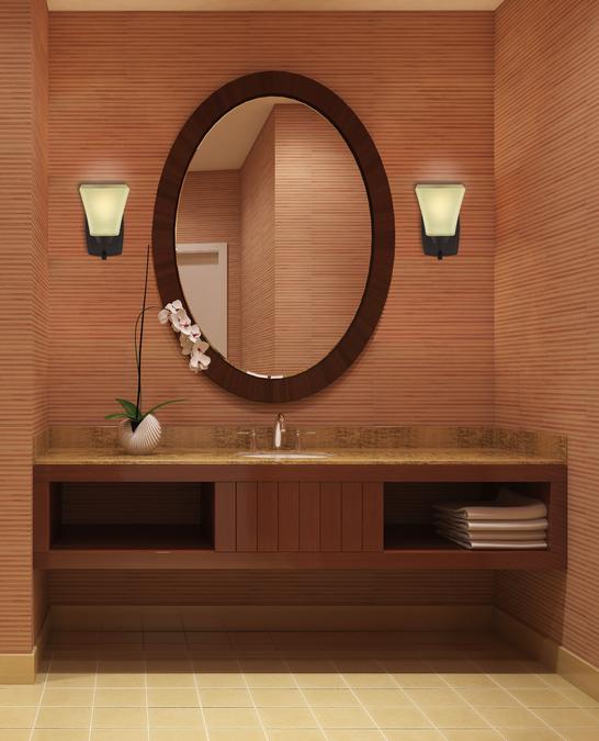 Midori One-Light Indoor Wall Fixture: Oil Rubbed Bronze Finish