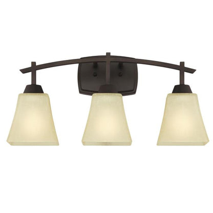 Midori Three-Light Indoor Wall Fixture: Oil Rubbed Bronze Finish