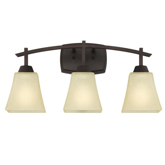 Midori Three-Light Indoor Wall Fixture: Oil Rubbed Bronze Finish