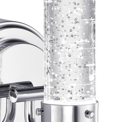 Cava One-Light LED Indoor Wall Fixture: Chrome Finish