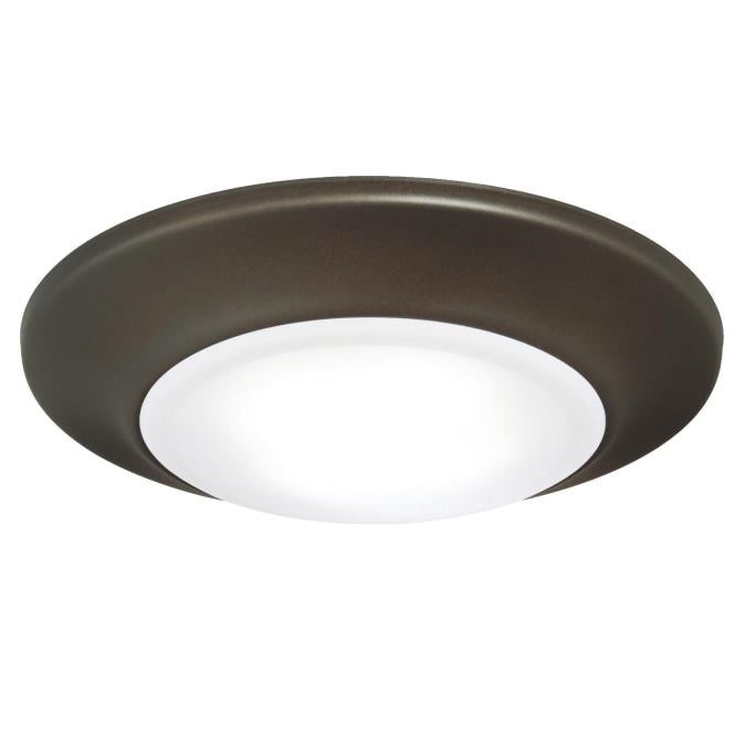 6-Inch Dimmable LED IndoorOutdoor Surface Mount, Wet Location, ENERGY STAR: Oil Rubbed Bronze Finish with Frosted Lens, 4000K
