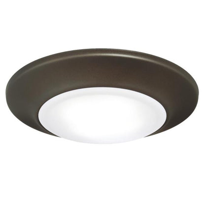6-Inch Dimmable LED IndoorOutdoor Surface Mount, Wet Location, ENERGY STAR: Oil Rubbed Bronze Finish with Frosted Lens, 4000K