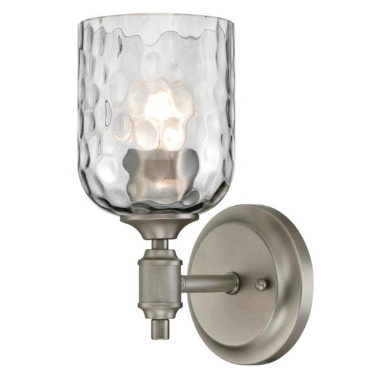 Basset One-Light Indoor Wall Fixture: Dark Pewter Finish