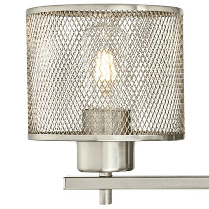 Morrison Three-Light Indoor Wall Fixture: Brushed Nickel Finish