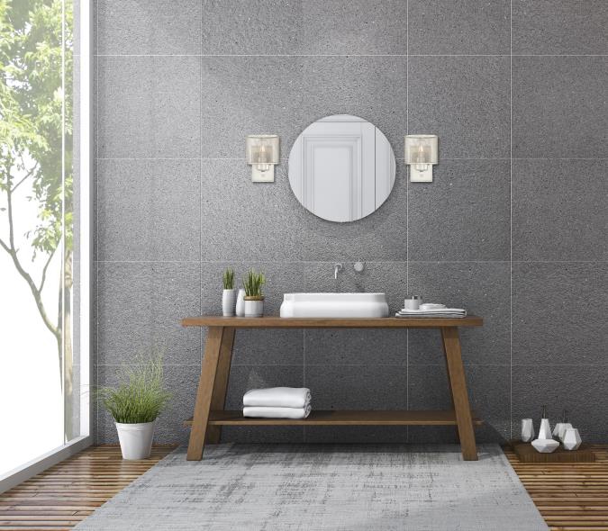 Morrison One-Light Indoor Wall Fixture: Brushed Nickel Finish