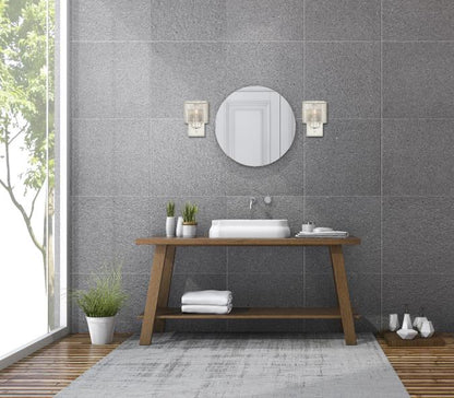 Morrison One-Light Indoor Wall Fixture: Brushed Nickel Finish