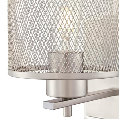 Morrison One-Light Indoor Wall Fixture: Brushed Nickel Finish