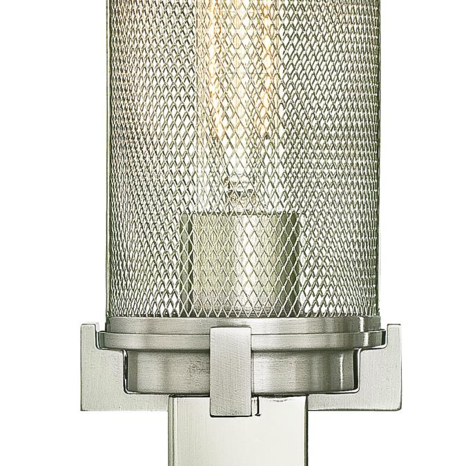 Adler Two-Light Indoor Wall Fixture: Brushed Nickel Finish