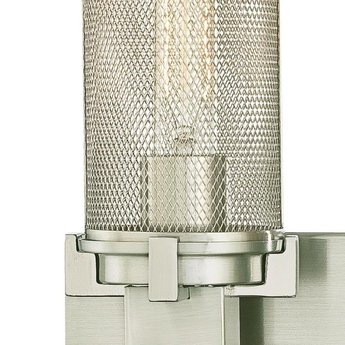 Adler Three-Light Indoor Wall Fixture: Brushed Nickel Finish