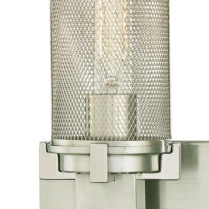 Adler Three-Light Indoor Wall Fixture: Brushed Nickel Finish