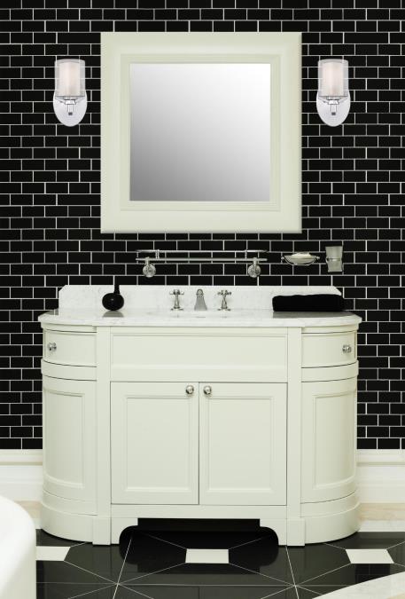 Glenford One-Light Indoor Wall Fixture: Chrome Finish with Ice Glass Inner and Clear Glass Outer Shade