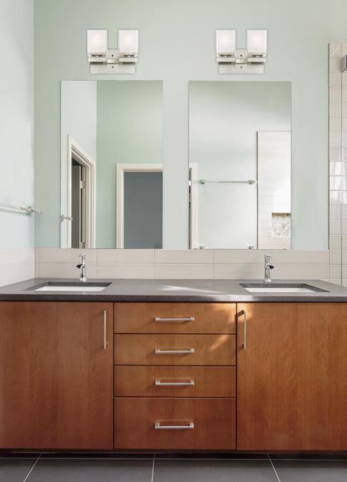 Nyle Two-Light Indoor Wall Fixture: Brushed Nickel Finish