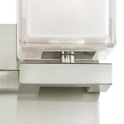 Nyle Two-Light Indoor Wall Fixture: Brushed Nickel Finish