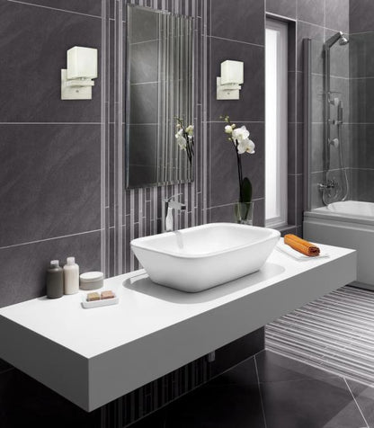 Nyle One-Light Indoor Wall Fixture: Brushed Nickel Finish