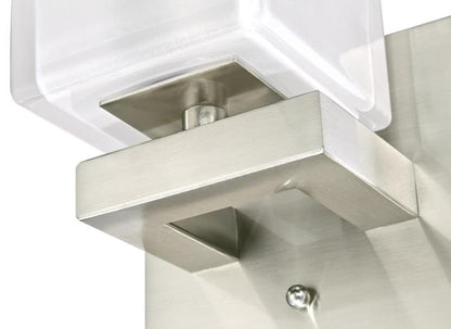 Nyle One-Light Indoor Wall Fixture: Brushed Nickel Finish