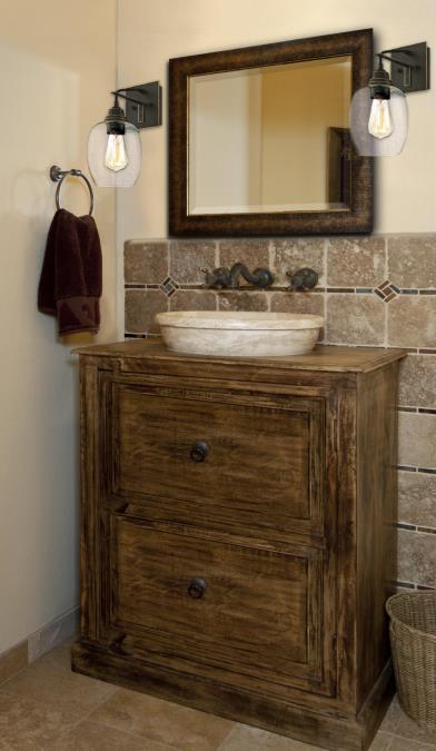 Eldon One-Light Indoor Wall Fixture: Oil Rubbed Bronze Finish