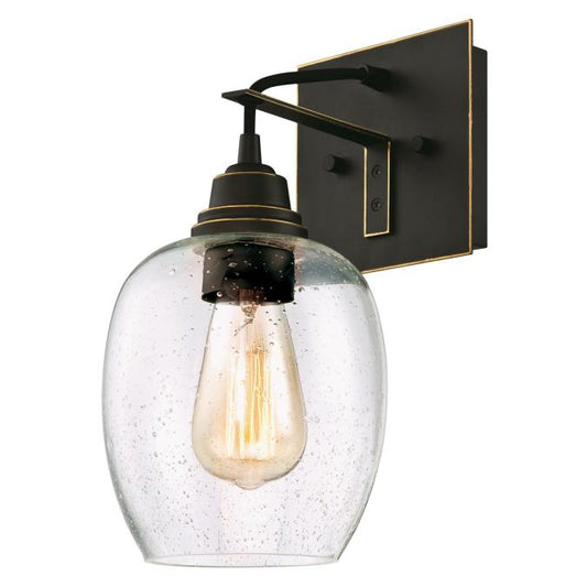 Eldon One-Light Indoor Wall Fixture: Oil Rubbed Bronze Finish