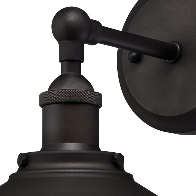 Louis One-Light Indoor Wall Fixture: Oil Rubbed Bronze Finish