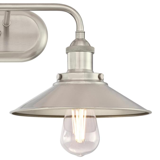 Maggie Two-Light Indoor Wall Fixture: Brushed Nickel Finish