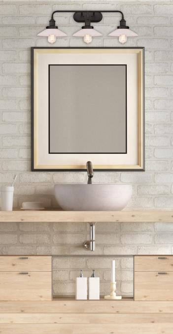 Abigail Three-Light Indoor Wall Fixture: Oil Rubbed Bronze Finish