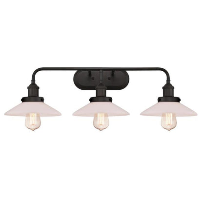 Abigail Three-Light Indoor Wall Fixture: Oil Rubbed Bronze Finish