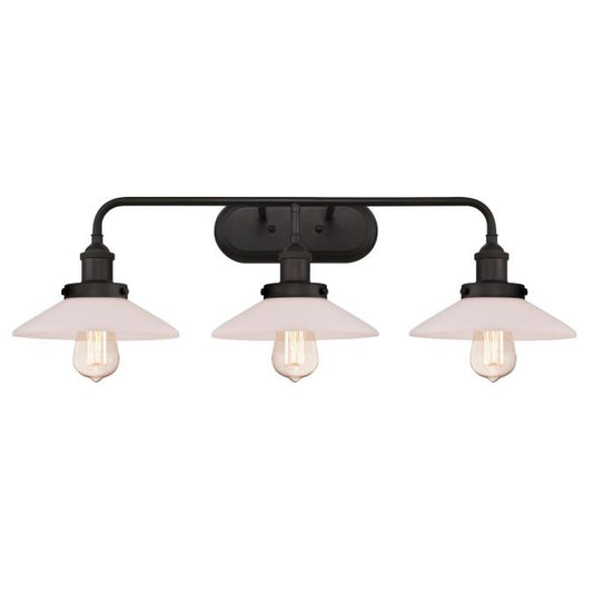Abigail Three-Light Indoor Wall Fixture: Oil Rubbed Bronze Finish