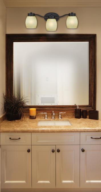 Karah Three-Light Indoor Wall Fixture: Oil Rubbed Bronze Finish