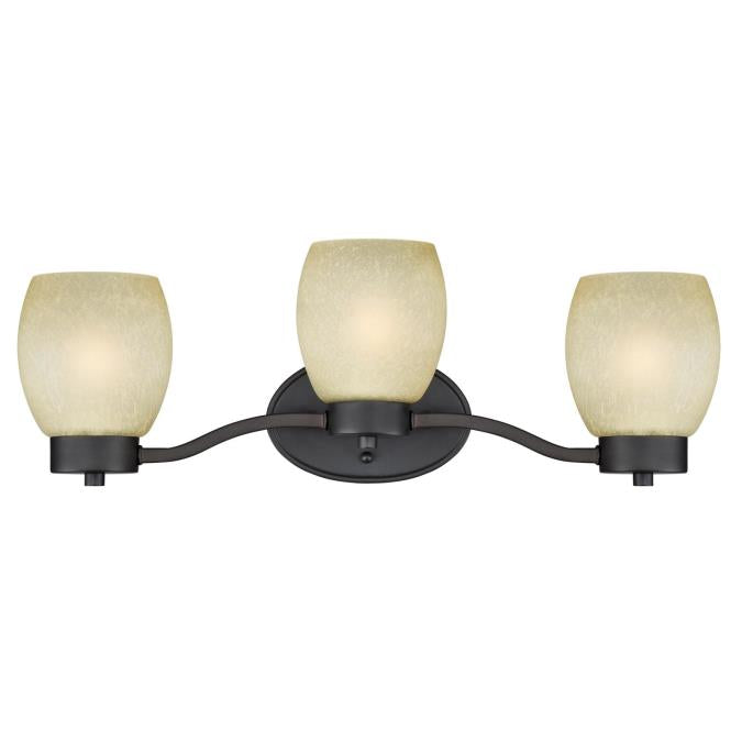 Karah Three-Light Indoor Wall Fixture: Oil Rubbed Bronze Finish