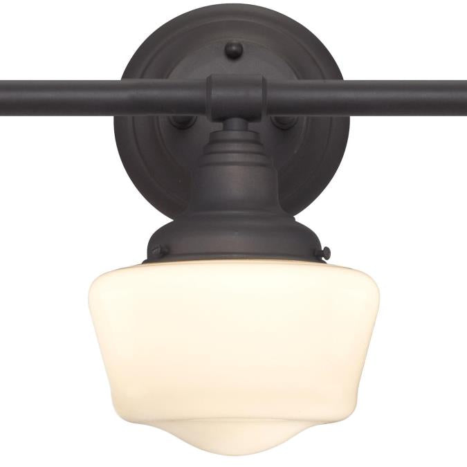 Scholar Three-Light Indoor Wall Fixture: Oil Rubbed Bronze Finish