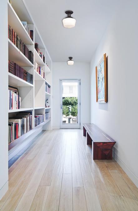 Scholar One-Light Indoor Semi-Flush Ceiling Fixture: Oil Rubbed Bronze Finish with White Opal Glass