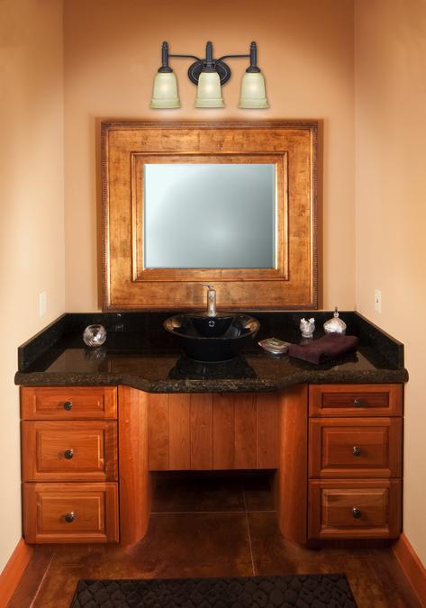 Montrose Three-Light Indoor Wall Fixture: Oil Rubbed Bronze Finish