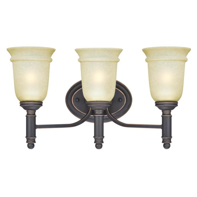 Montrose Three-Light Indoor Wall Fixture: Oil Rubbed Bronze Finish