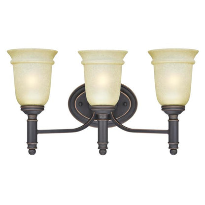 Montrose Three-Light Indoor Wall Fixture: Oil Rubbed Bronze Finish