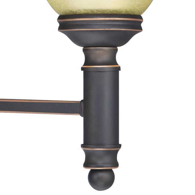 Montrose Three-Light Indoor Wall Fixture: Oil Rubbed Bronze Finish
