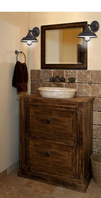 Iron Hill One-Light Indoor Wall Fixture: Oil Rubbed Bronze Finish