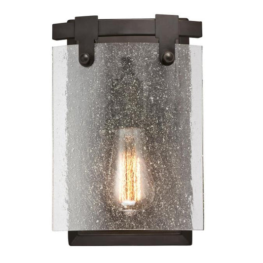 Burnell One-Light Indoor Wall Fixture: Oil Rubbed Bronze Finish