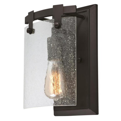 Burnell One-Light Indoor Wall Fixture: Oil Rubbed Bronze Finish