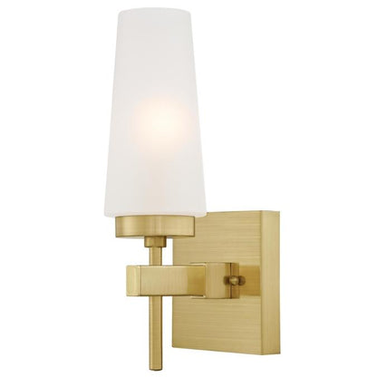 Chaddsford One-Light Indoor Wall Fixture: Champagne Brass Finish