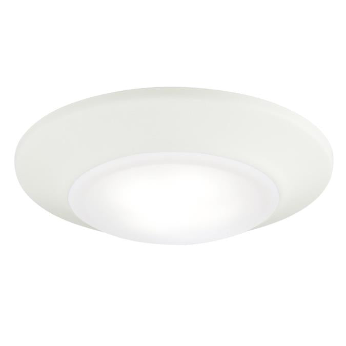 6-Inch Dimmable LED Indoor/Outdoor Surface Mount, Wet Location, ENERGY STAR: White Finish with Frosted Lens