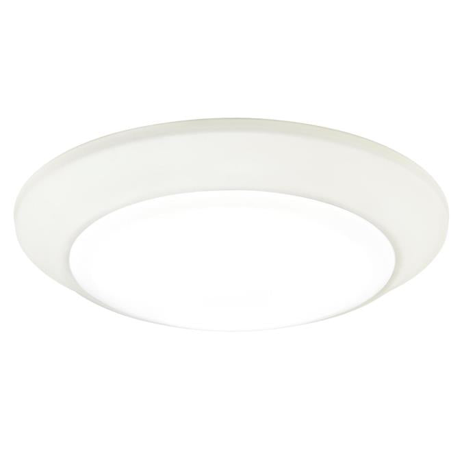 7-3/8-Inch Dimmable LED Indoor/Outdoor Surface Mount, Wet Location, ENERGY STAR: White Finish with Frosted Lens