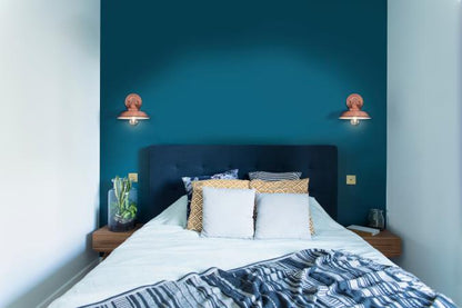 Iron Hill One-Light Indoor Wall Fixture: Washed Copper Finish