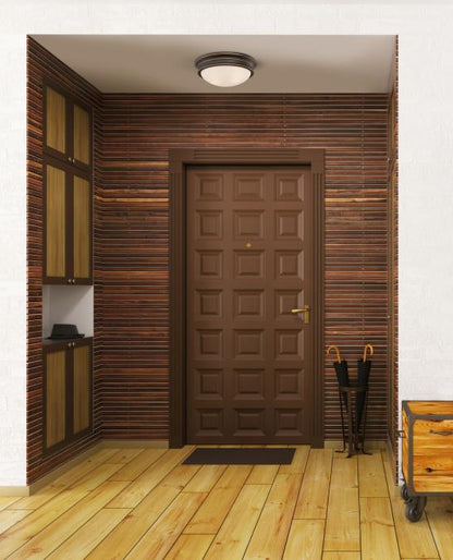 Meadowbrook 13-Inch, Two-Light Indoor Flush Mount Ceiling Fixture: Oil Rubbed Bronze Finish with Highlights and Frosted Glass