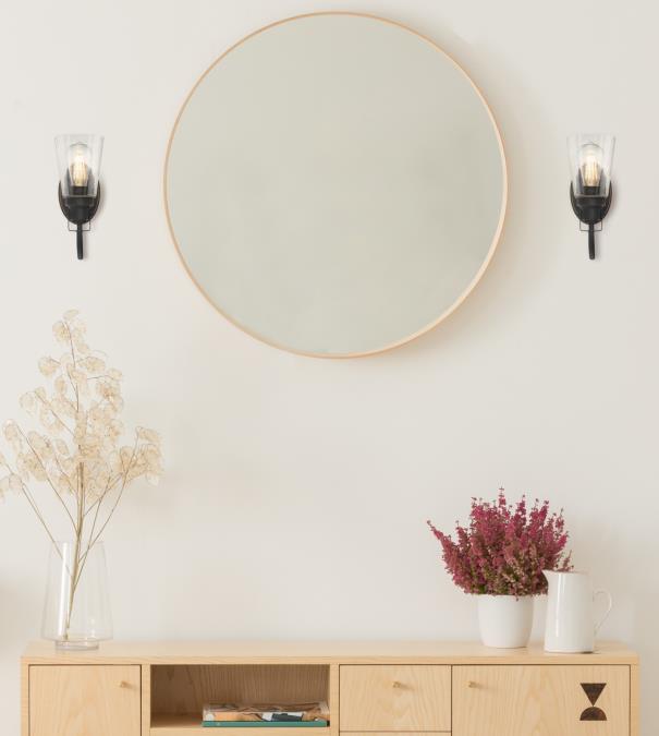 Ashton One-Light Indoor Wall Fixture: Oil Rubbed Bronze Finish with Highlights