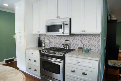 Greecian White Herringbone