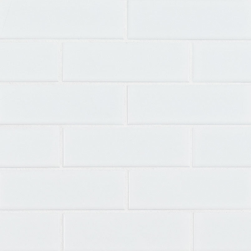Retro Brick Bianco White Tile 2x6