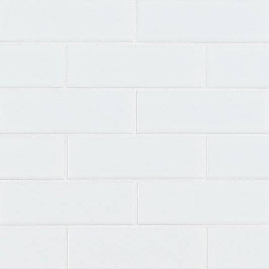 Retro Brick Bianco White Tile 2x6