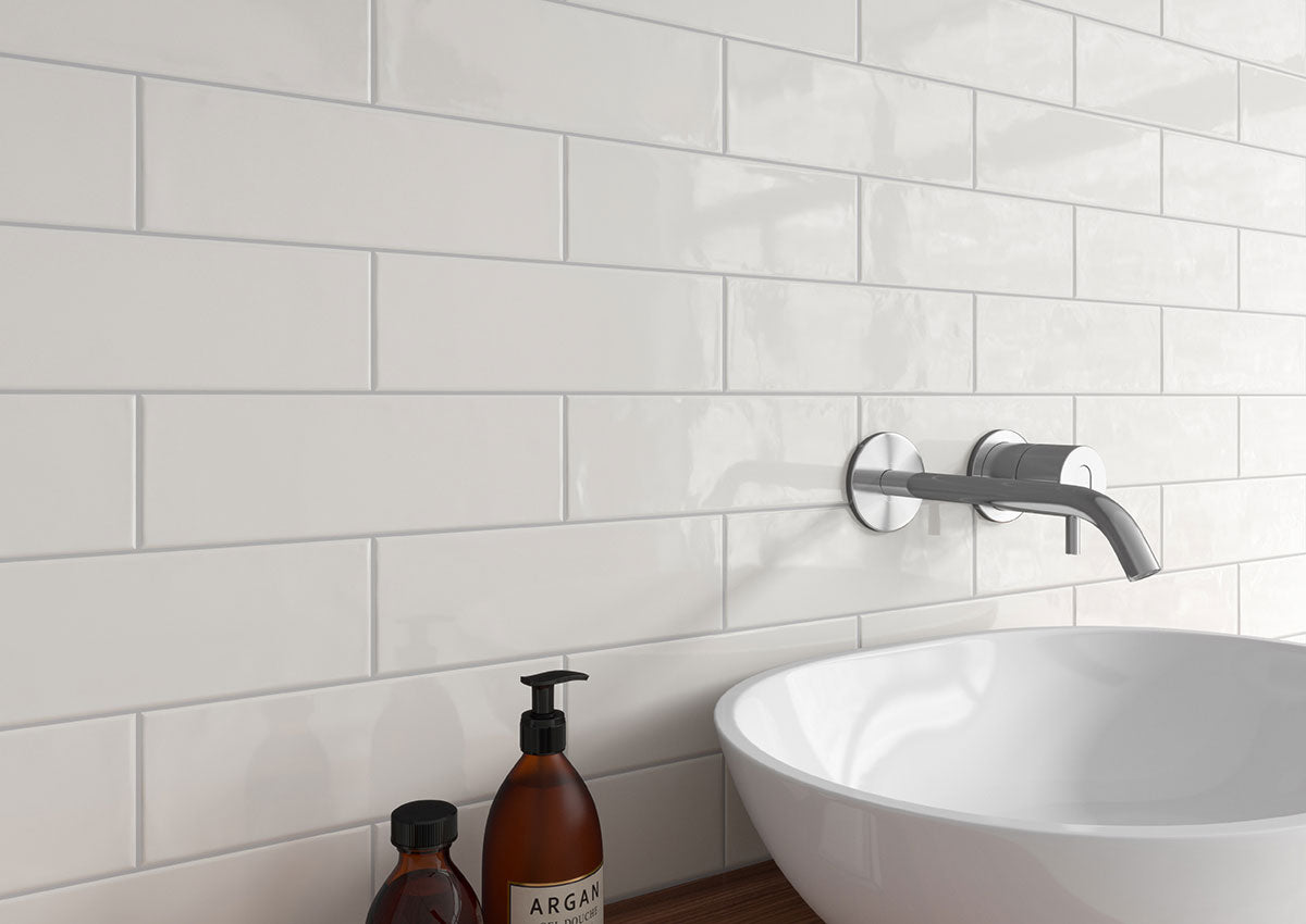 Urbano Pure White Subway Tile 4x12