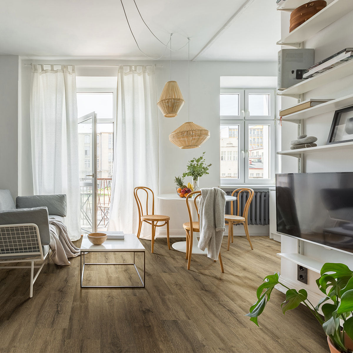 Cyrus  Walnut Waves Luxury Vinyl Plank