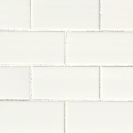 White Ceramic Subway Tile 3x6